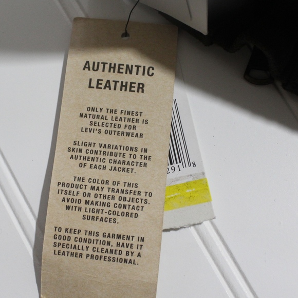 Dark Brown Levi Authentic Leather Jacket - Picture 4 of 8